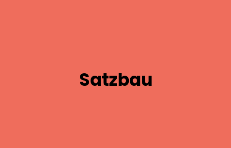 Satzbau