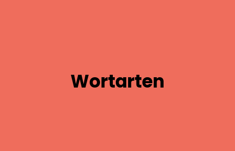 Wortarten