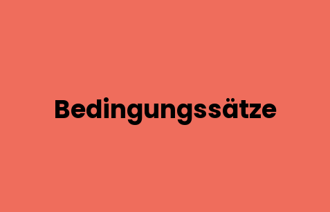 Bedingungssätze